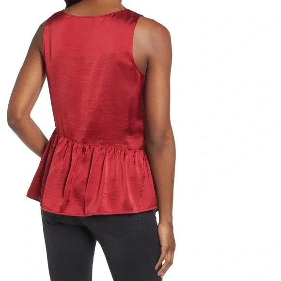 Halogen Asymmetrical Ruffle Top - Picture 2 of 8